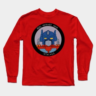 Movember Optimus Prime Long Sleeve T-Shirt